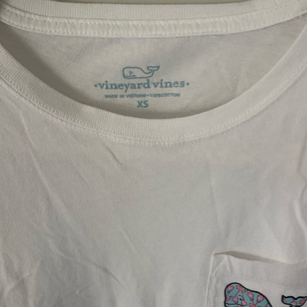 Vineyard Vines White Short Sleeve Tee Classic Crew Neck
